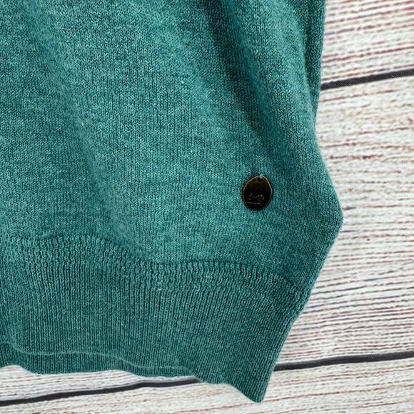 Scotch & Soda Sea You V-Neck Sweater Mens Large Sea Green Lightweight - Picture 3 of 8